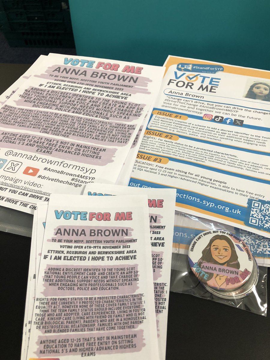 AdoptionCake's tweet photo. Out within Anna Brown Campaign to become an MSYP this evening - on the campaign trail visiting #Rowlands Youth Project in Selkirk 👏👏 Got a young person 12-25yr they can vote 6th-19th Nov 👍
#StandForSYP #DriveTheChange #annaBrown4MSYP @YouthBorders @s_y_p @annabrown4msyp https://t.co/3bfwCZp5oS