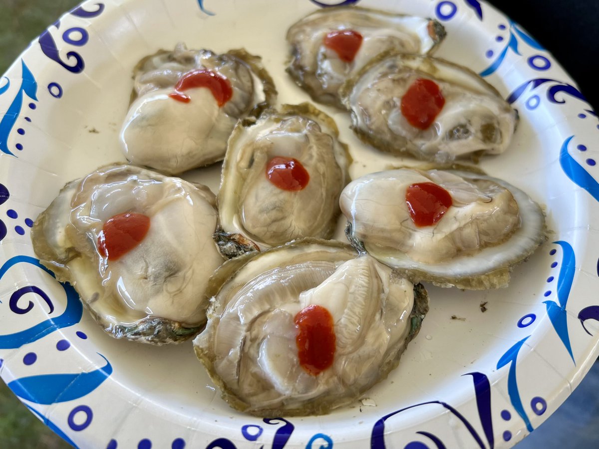 Virginia_Delish's tweet photo. 🦪Secret to an ultimate #oyster experience: Get one of these #ChoGoChuJang (#ChoJang), Korean red pepper paste with vinegar, and put it on your raw oysters! Your life will redefine itself as pre-chojang and post-chojang♥️ (Pics from #OysterFestival in SoMD @USOysterFest) #VisitMD https://t.co/PgosyJxBVD