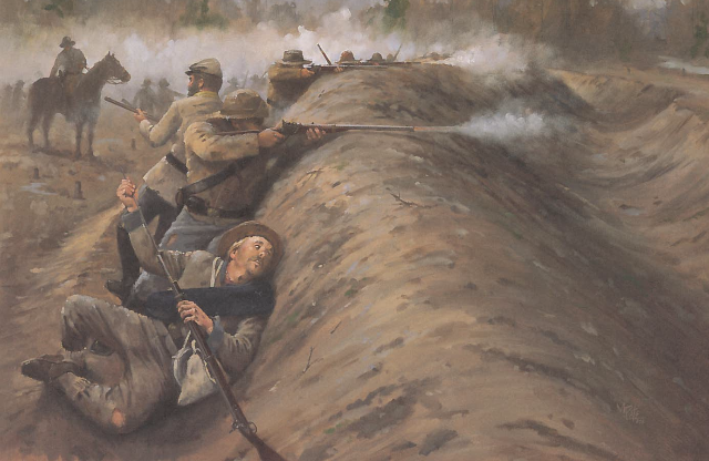 CayceHistMuseum's tweet image. Join us as we walk the battlefield and visit the earthworks, learn about the tactics used as Sherman on his way to Columbia. Special thanks to Martin Pate for his interpretive painting! 
October 28th at 1:00 PM in front of the Cayce Tennis Center. #TimeforHistory #CayceSC #12KYHP