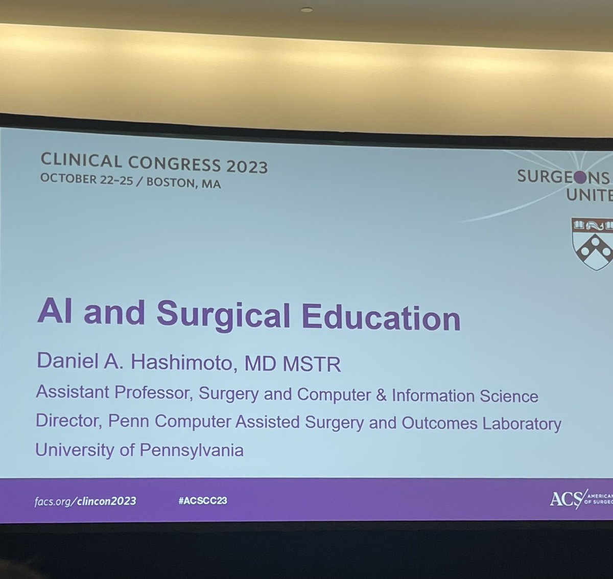 Jennifer Felix (@jenncfe) on Twitter photo Such an interesting talk about Artificial Intelligence & Surgical Education 🤩
<a href="/PCASOLab/">PCASO Laboratory</a> <a href="/Laparoscopes/">Dan Hashimoto, MD MS FACS</a> <a href="/Surgical_AI/">Global Surgical AI Collaborative</a> Such an interesting talk about Artificial Intelligence & Surgical Education 🤩
<a href="/PCASOLab/">PCASO Laboratory</a> <a href="/Laparoscopes/">Dan Hashimoto, MD MS FACS</a> <a href="/Surgical_AI/">Global Surgical AI Collaborative</a>