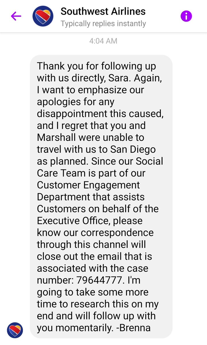 _Sara_Price_'s tweet photo. @SouthwestAir responds with the most "cut &amp; paste" message. #JusticeforSitka #southwesairline https://t.co/oAnw7Leg7S
