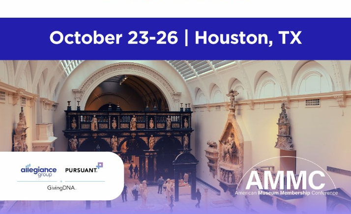 AllegGroup's tweet photo. Are you in Houston, Texas for the American Museum Membership Conference this week? Stop by and visit our team members, we would love to talk to you about how we can support your organization! https://t.co/exKInMUm0f