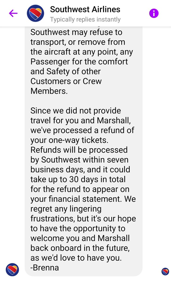 _Sara_Price_'s tweet photo. @SouthwestAir responds with the most "cut &amp; paste" message. #JusticeforSitka #southwesairline https://t.co/oAnw7Leg7S