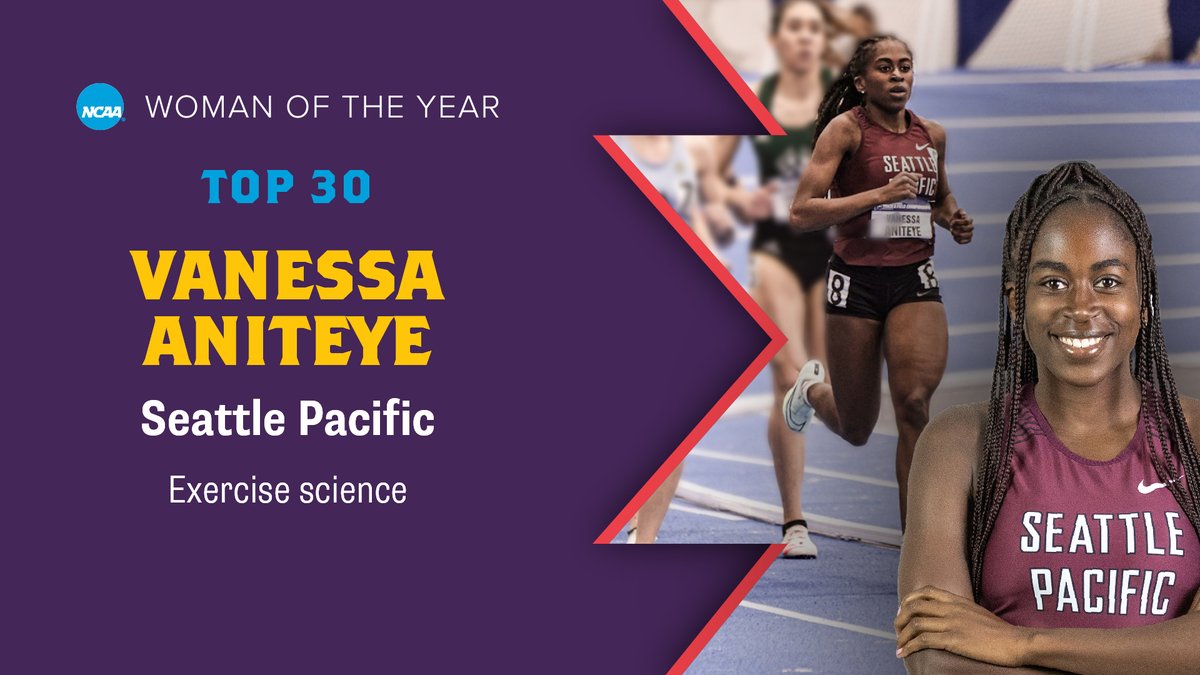 SPUsports's tweet photo. A HUGE congratulations to SPU track star Vanessa Aniteye, who has been named one of the top 30 honorees for the NCAA Woman of the Year award. Read all about her.

READ | https://t.co/V5T6AWcgPz

#GoFalcons https://t.co/SseOGVvgMY