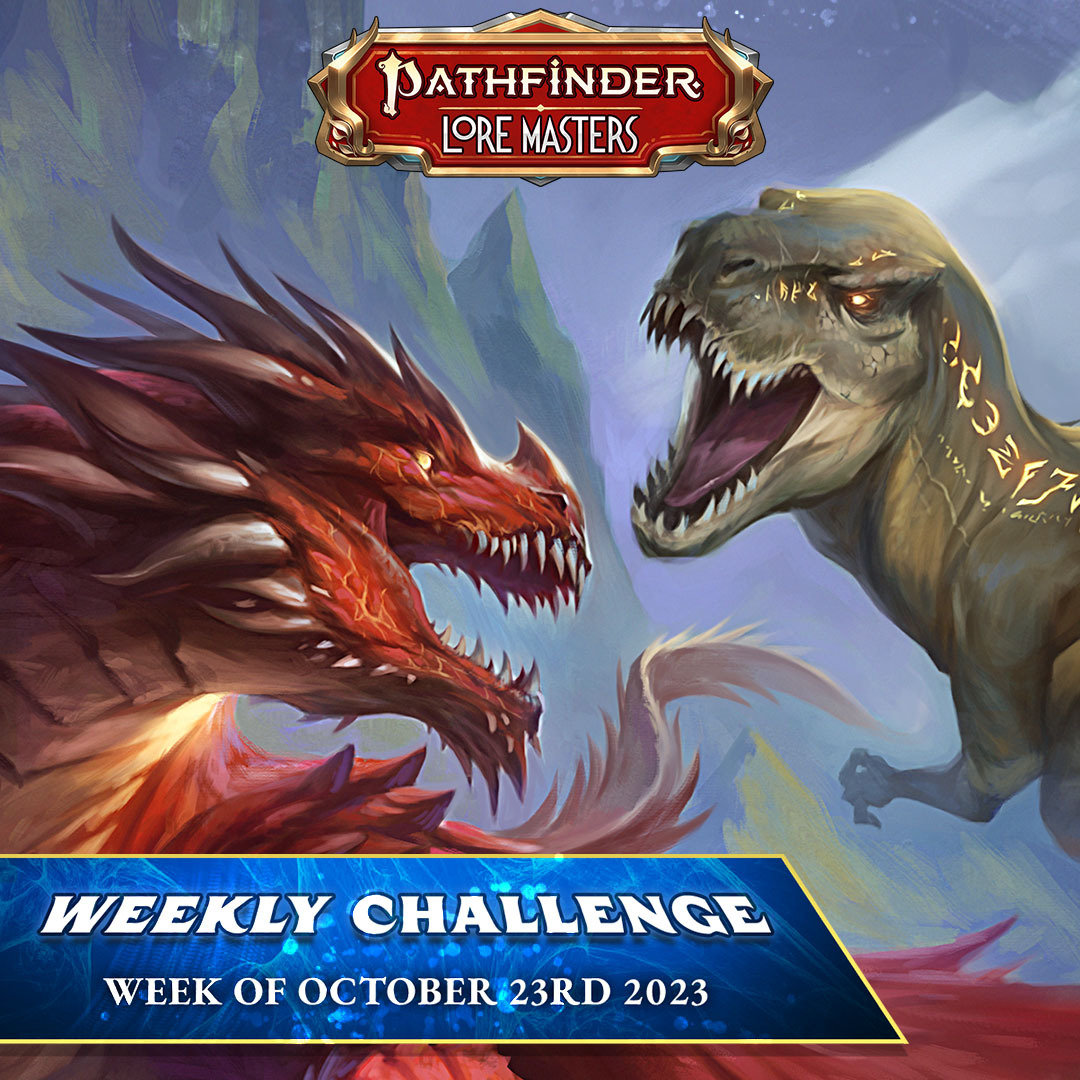 Complete our weekly adventure for a chance to win a prize!

To participate, click the following link: loremasters.com/pathfinder/pla…

For more information, go to: loremasters.com/news/

#Pathfinder #challenge