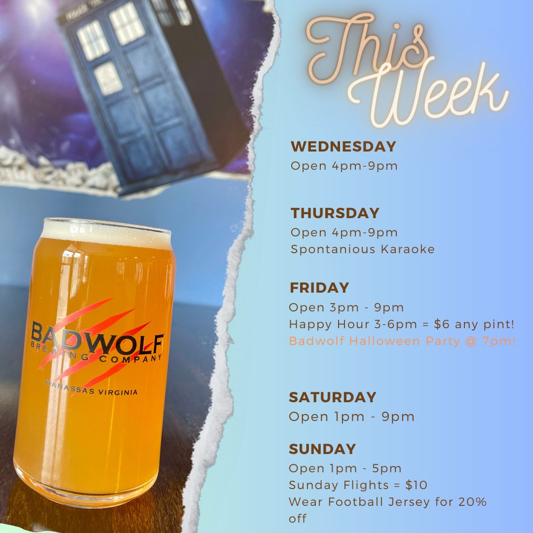 BadWolf Brewing Co tweet media