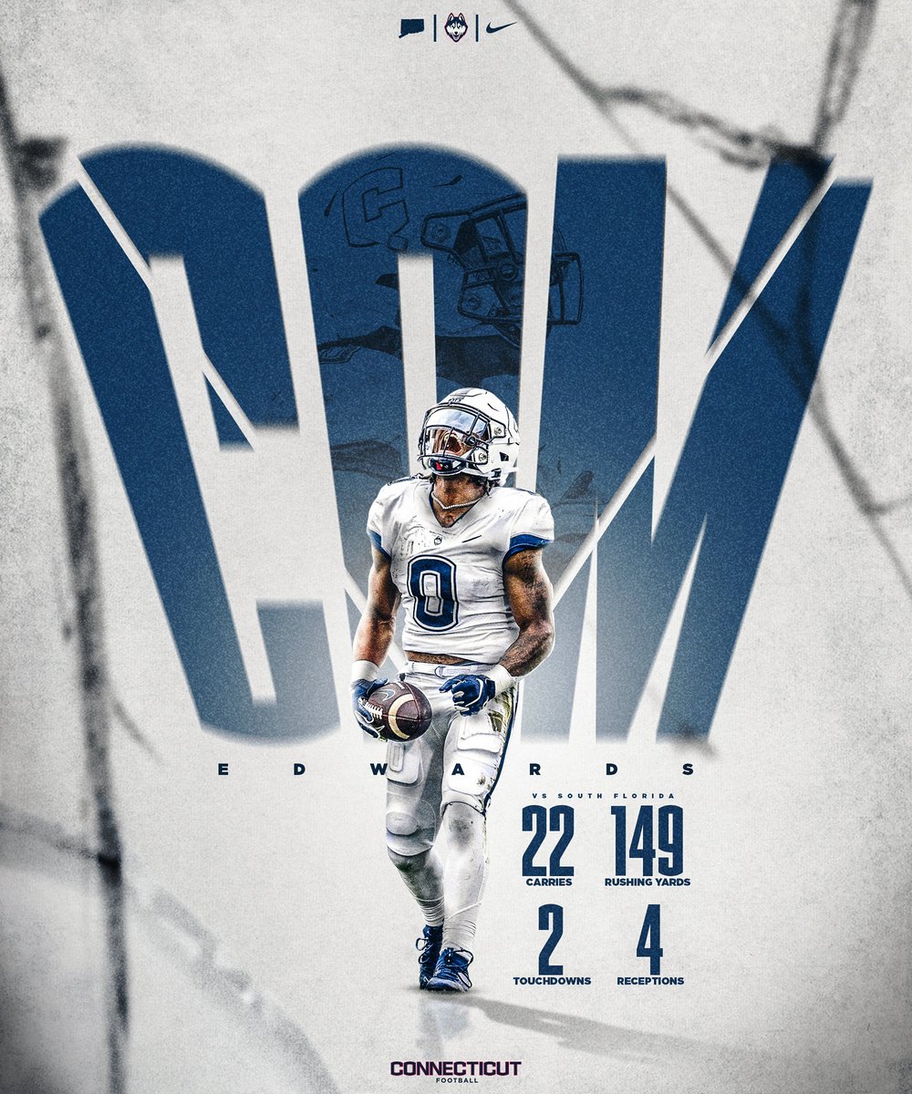 UConnFootball's tweet photo. Homegrown @Camedwards0 

#CTFootball https://t.co/jwTHiVqopU