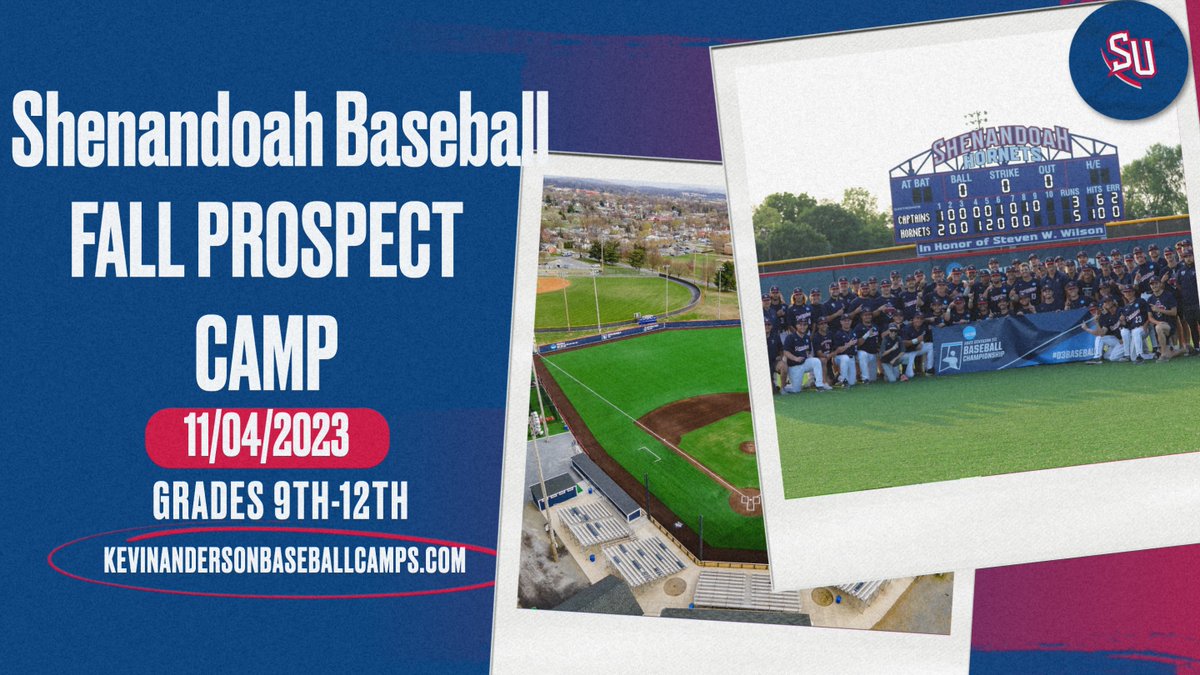 SU Baseball Fall Prospect Camp! 11/04/2023 Limited spots available | 9th-12th Grade Welcome Register at KevinAndersonBaseballCamps.com @SUHornets