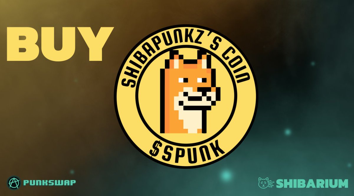 PunkSwap DEX (@punkswapdex) on Twitter photo Great to see our partner #ShibaPunkz MOOOONING now! Glad to have you onboard <a href="/ShibaPunkz/">ShibaPunkz | BASE🛡️</a>
#ShibaPunkz has one of the coolest communit btw
join their TG group:
t.me/ShibaPunkzShib…
Keep up the good work guys ❤
#Shibarium #BONE
<a href="/ShytoshiKusama/">Shytoshi Kusama™</a> BUY #SPUNKZ <a href="/PunkSwapDEX/">PunkSwap DEX</a> Great to see our partner #ShibaPunkz MOOOONING now! Glad to have you onboard <a href="/ShibaPunkz/">ShibaPunkz | BASE🛡️</a>
#ShibaPunkz has one of the coolest communit btw
join their TG group:
t.me/ShibaPunkzShib…
Keep up the good work guys ❤
#Shibarium #BONE
<a href="/ShytoshiKusama/">Shytoshi Kusama™</a> BUY #SPUNKZ <a href="/PunkSwapDEX/">PunkSwap DEX</a>