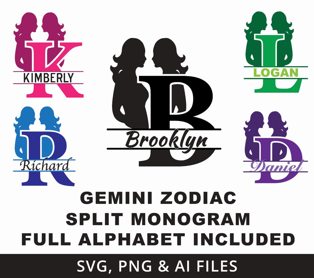 yebberdigitals's tweet image. Our Gemini Zodiac Split Monogram Alphabet is now available! 🌌 Dive into the dual charm of Gemini with our intricately designed monograms. Grab yours now at etsy.com/nl/listing/159… stay tuned for more signs! ✨ #ZodiacDesigns #splitMonogram #etsyseller #gemini #initials