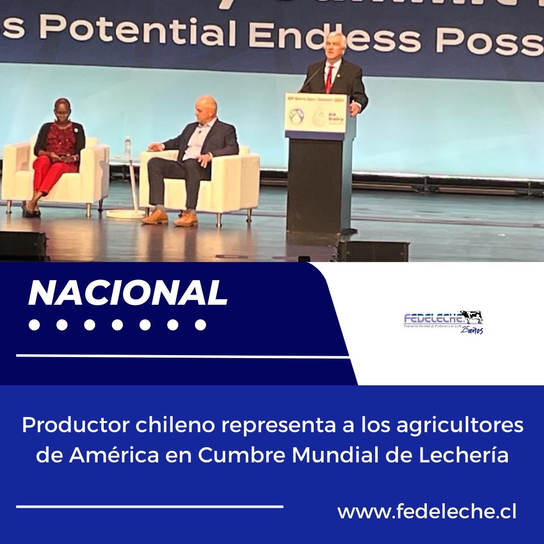 FedelecheFG's tweet photo. #País🇨🇱 El presidente de Agrollanquihue y Fepale, Eduardo Schwerter, expuso en la “Cumbre Mundial de Productos Lácteos de la IDF 2023
Ampliar antecedentes en https://t.co/ynN4IrShsy 🐮
https://t.co/ubZpKXk5jJ
#leche #lecheros #lechesustentable #fepale #agrollanquihue #idf https://t.co/CI20VLzOr4