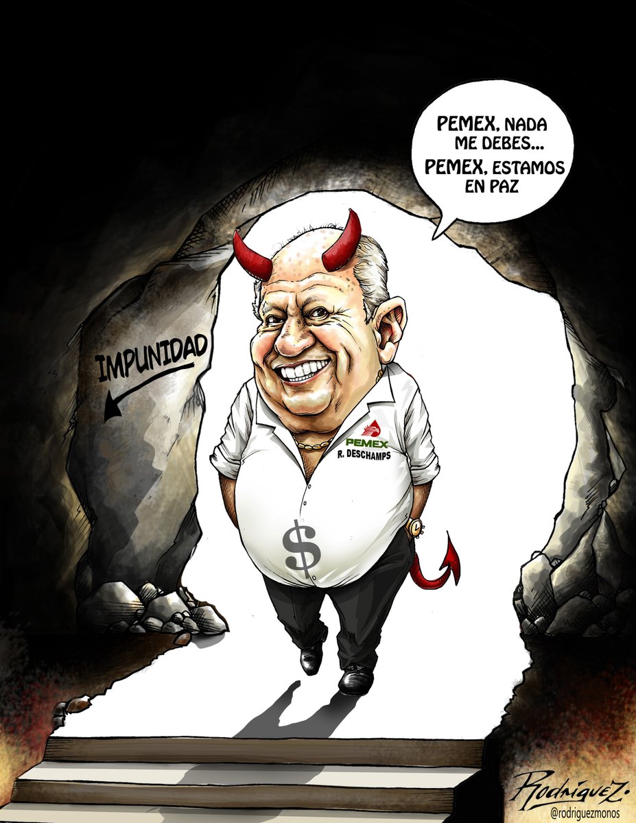 rodriguezmonos's tweet photo. "La eterna impunidad"
Cartón publicado en la revista Proceso digital de esta semana.
#RomeroDeschamps #pemex #impunidad https://t.co/dKElZ3VrRe