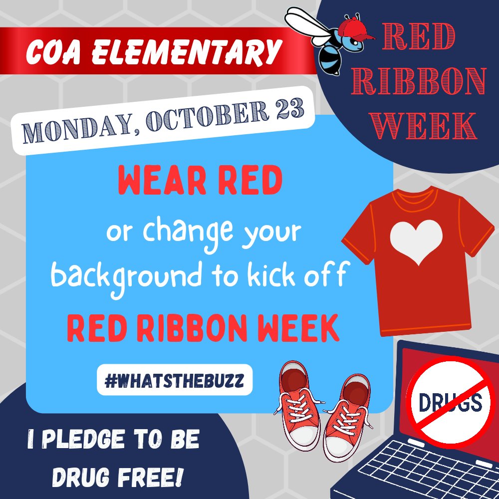 K-6 Hornets <a href="/CUSD_Online/">Chandler Online Academy</a> kick-off #RedRibbonWeek ❤️🎉🐝💙 #whatsthebuzz <a href="/ChandlerUnified/">Chandler Unified School District</a> #excellenceonline #WeAreChandlerUnified #bekindtoyourmindlivedrugfree