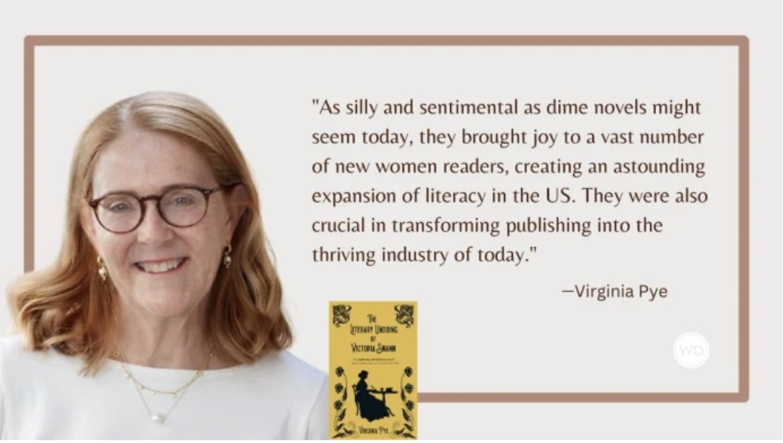 Author @VirginiaPye shares her research into how the dime novel created women readers and writers and helped transform publishing tinyurl.com/5dh8tpmd@Write… #WomenWriters