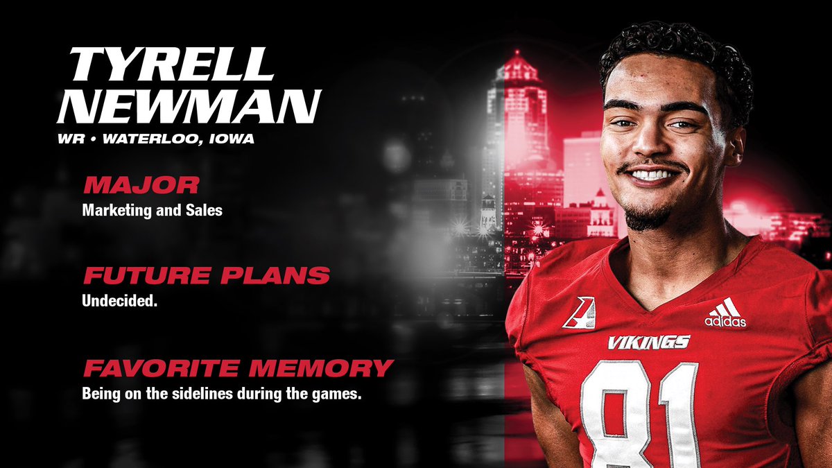 GVVikingFB's tweet photo. Honoring our 2023 Seniors‼️

Wide Receiver: @NewmanTyrell 

#3D https://t.co/lbbiXKfUIE