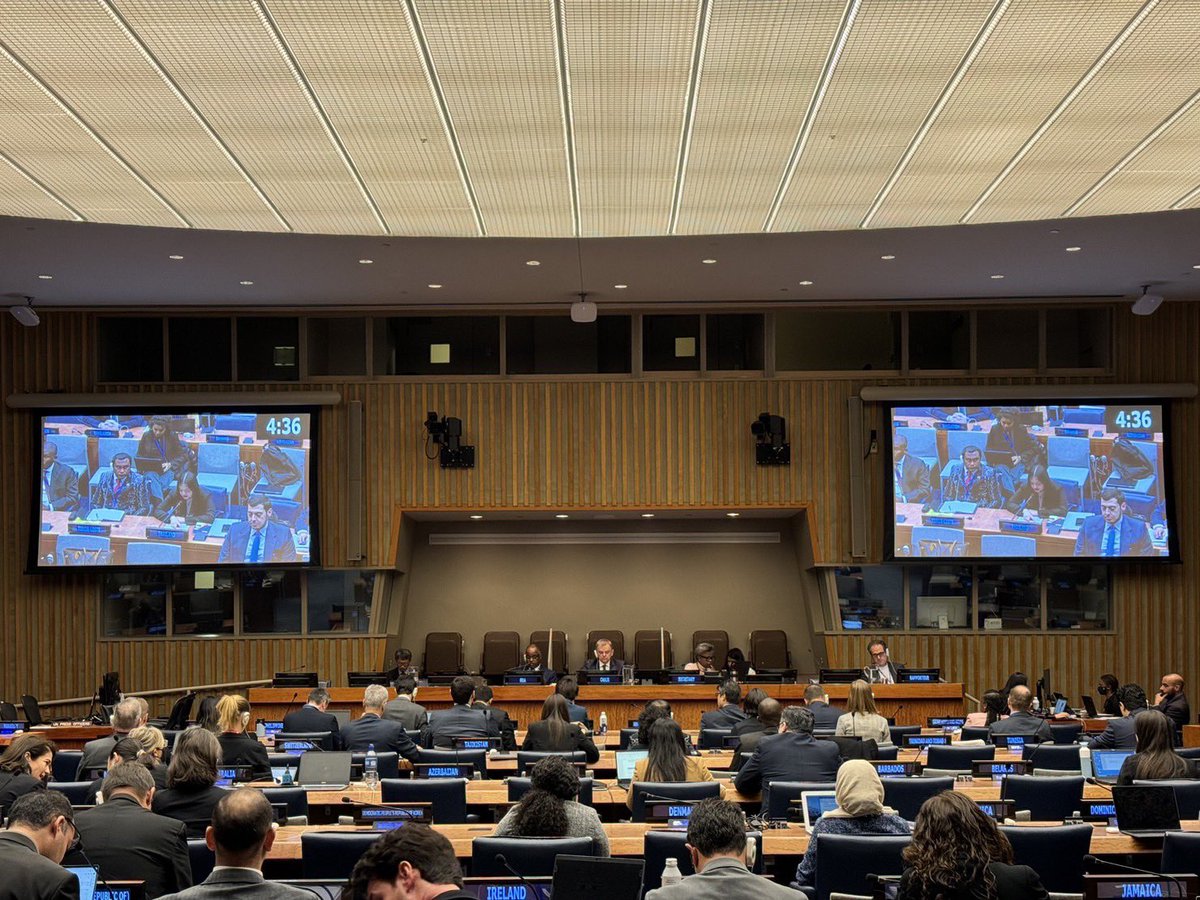 ThailandUN's tweet photo. At #1C of #UNGA78, 🇹🇭 highlighted 1️⃣ effective, safe and secure management of conventional weapons; 2️⃣ building transparency and trust among nations, including through #UNROCA #UNMilEx; 3️⃣ capacity-building and technology transfer and 4️⃣ nexus between peace and #SDGs peace. 🕊️ https://t.co/DTAYBTfzfL