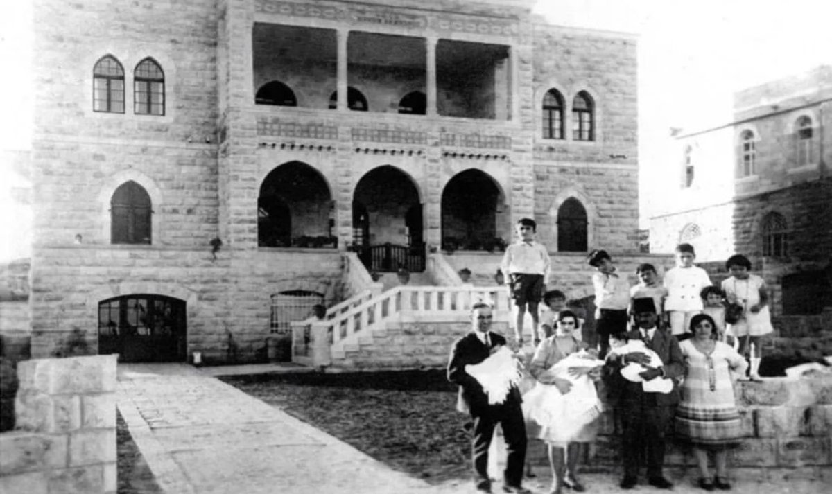 RicardoRKaram's tweet photo. Hanna Bisharat, a visionary, constructed this Jerusalem home in 1926, creating a haven for his extended family. However, during the Nakba, their lives were upended, and they were forced to leave. 
In an unexpected twist, this historic house found a new occupant in Golda Meir … who made it hers. The Prime Minister of the Israeli government had claimed that Palestine was an empty land without people … 
This is a space where history and lives became intricately entwined, where the aspirations of one family were unjustly replaced by the fate of another, all due to the harsh realities of force and injustice.
Hanna Bisharat is the grandfather of my dear friends Ali and Rana Assem Salam, who carry forward his enduring spirit and connection to this remarkable house, even from very far. It stands as a testament to the inexplicable bonds that tie us to our past, to the people who once called it home, and to the echoes of their experiences that still resonate within its foundations. Nobody can change history. 
#history #Palestine #storytelling #TruthMatters