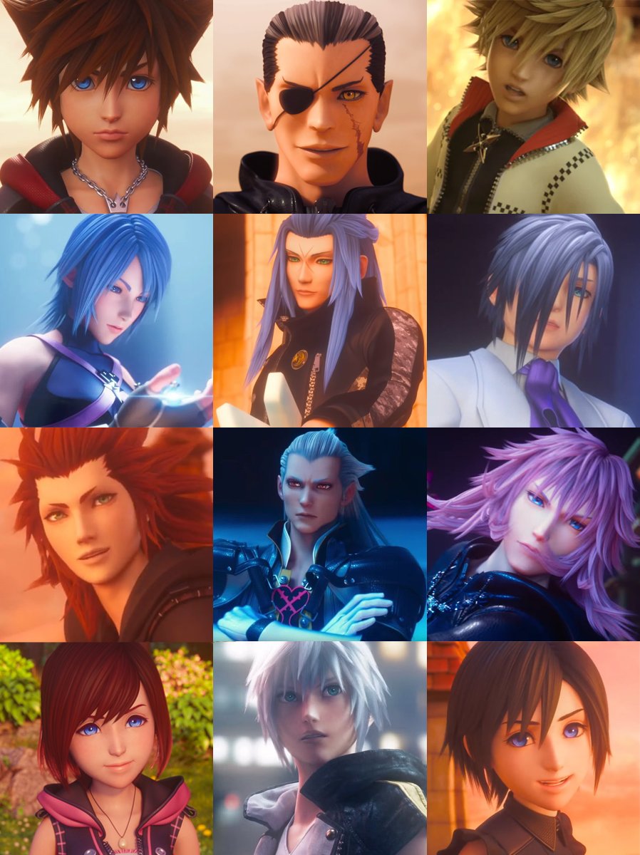 seasalt_fam's tweet photo. Remove one character from each row: Kingdom Hearts edition https://t.co/YO0VyzwUZX
