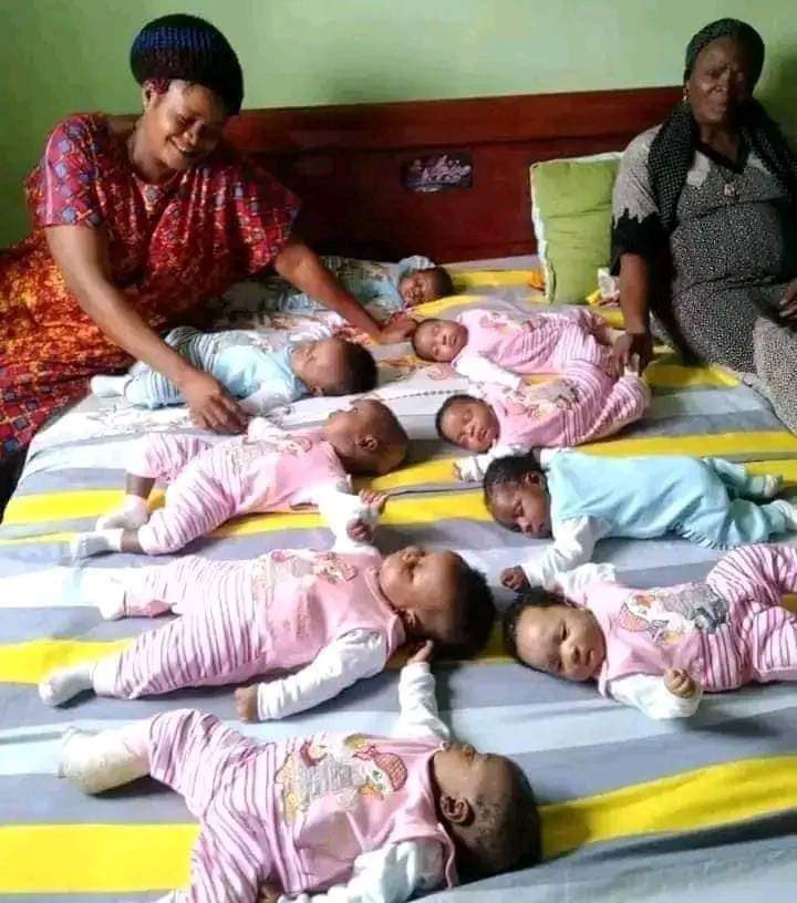 Obianuju Anthonia Ibeanu, Welcomes Nonuplets (9 Babies) After 25 Years Of Waiting. Congratulations!
