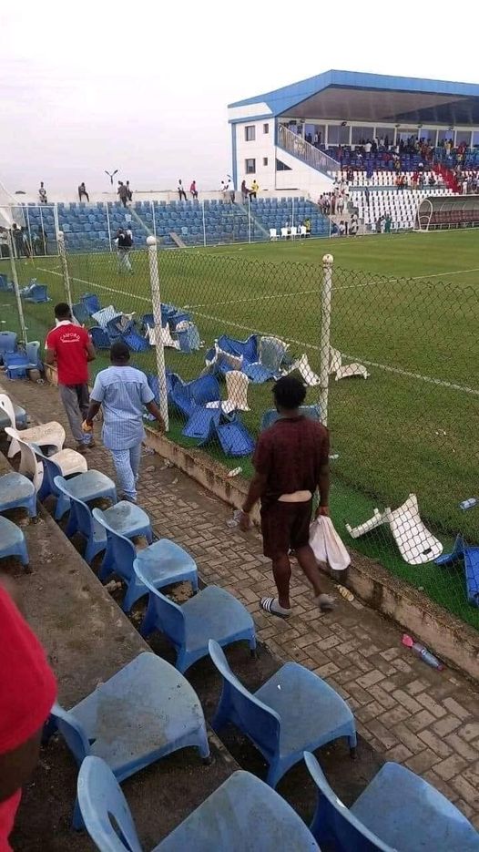 I plead with all football lovers and administrators to condemn this. Constructing Sports Facilities is never easy or cheap. If you truly love this game, you don't destroy it after losing just one match. #ghanafootball #1constituency1astroturf #Ghana