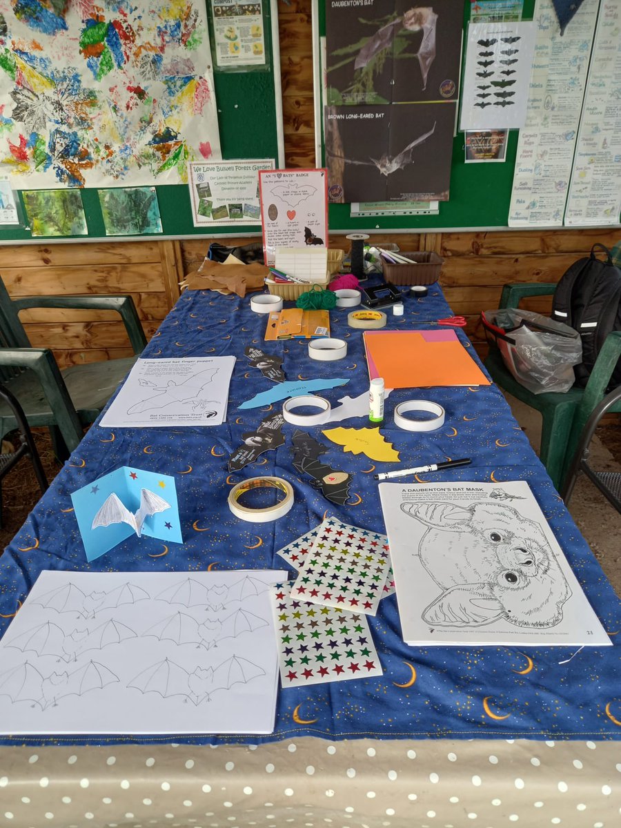 A lovely bright sunny day today for fun batty crafts at Bulwell Forest Garden. Thank you to everyone who helped and attended.