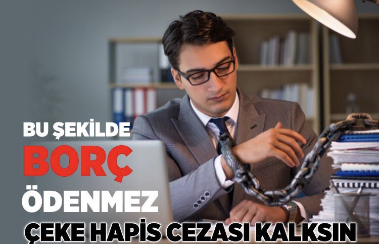 Esnafın Çek borcu yüzünden hapse atılmasına neden göz yumuyorsunuz.Dürüst esnaf ve aileleri perişan halde 30 yıllık esnaflar dolandırıcı gibi mahkemelerde yargılayıp hapse mahkum edildi. Bir insanın özgürlüğü bu kadar ucuz olurmu. <a href="/yilmaztunc/">Yılmaz TUNÇ</a> <a href="/_cevdetyilmaz/">Cevdet Yılmaz</a> <a href="/RTErdogan/">Recep Tayyip Erdoğan</a>