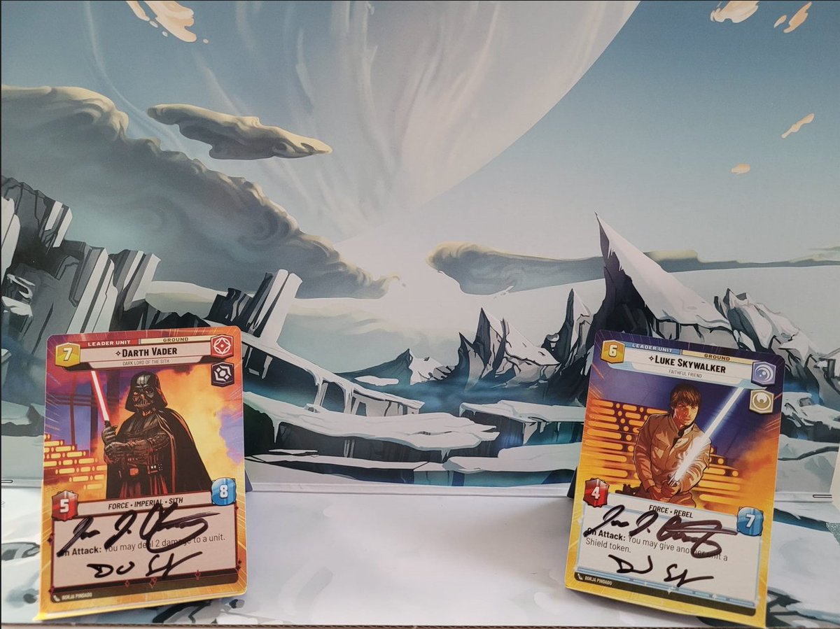 (1/3) To celebrate our first Youtube video we'll be hosting a giveaway.
Participants will have a chance to win the convention exclusive promo's signed by Lead game designer Danny Schaefer and Fantasy Flights product strategy director Jim Cartwright.

See below on how to enter⬇️