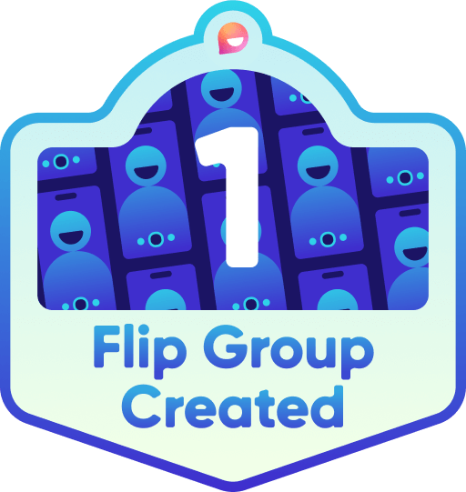 I am excited to rock my new @MicrosoftFlip First Group Created badge! #FlipForAll
