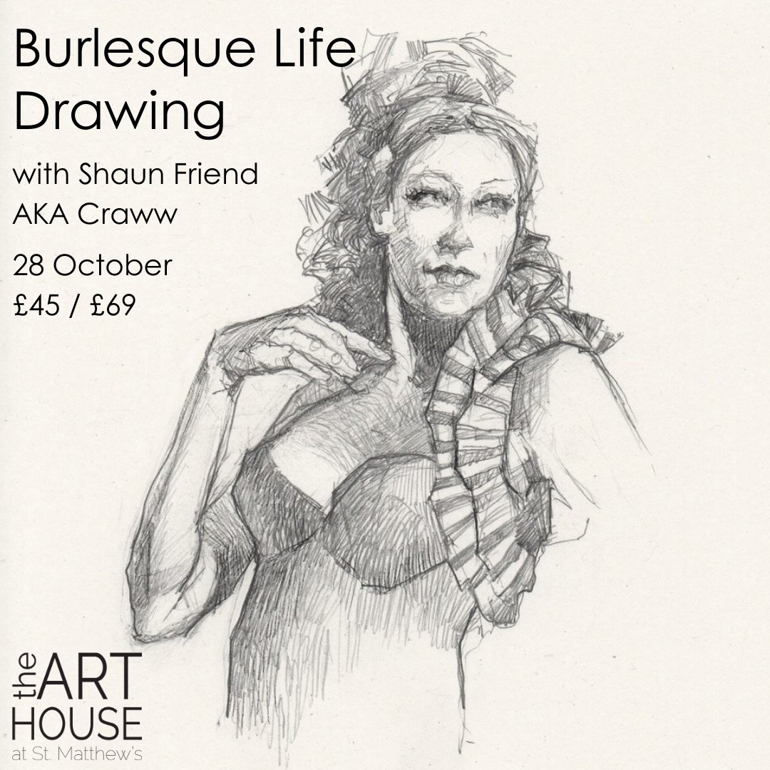 ArtHouseSheff's tweet photo. Burlesque Life Drawing is THIS SATURDAY
Exciting opportunity to work with professional Burlesque artists with al their feathers and sequins and learn Life Drawing with @Craww.

Morning or Afternoon £45
All day £69

https://t.co/YSU3ZHybyQ https://t.co/E6L0OIELP0