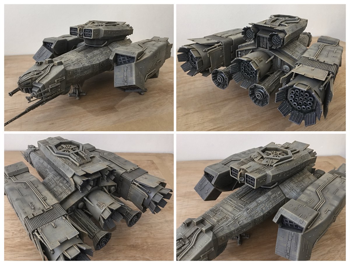 Back to a bit of model making with the Nostromo. I still have to do some more detailed paint work but It’s getting there. #Alien