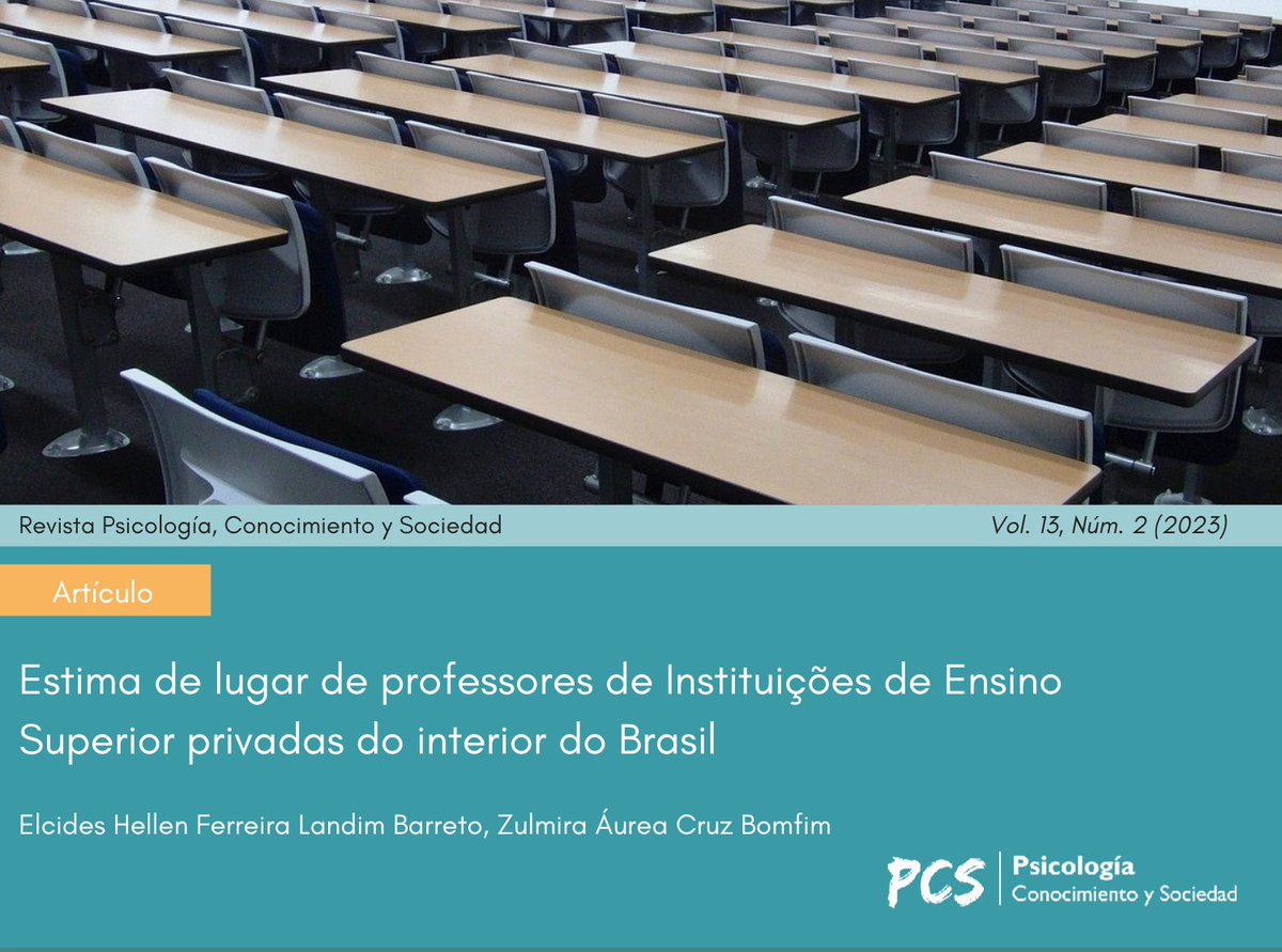 Revista Psicología, Conocimiento y Sociedad tweet media