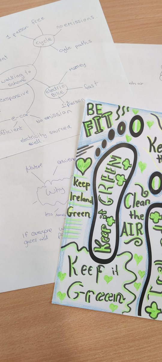 oatlands_green's tweet photo. This week our Committee was busy looking at all the suggestions we got in after running different activities in our tutor classes as part of Walk To School Week 🚶‍♀️lots of great initiatives to help us plan our next actions @GreenSchoolsIre https://t.co/kaN3DZDI7w