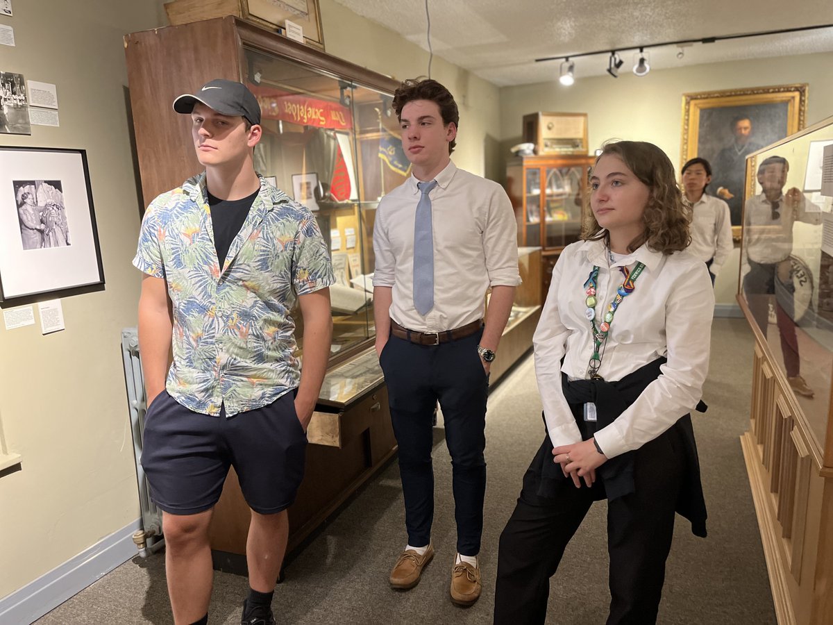 The Fenwick High School German Club visited the DANK Haus Cultural Center to learn about German history in Chicago. #FenwickFriars