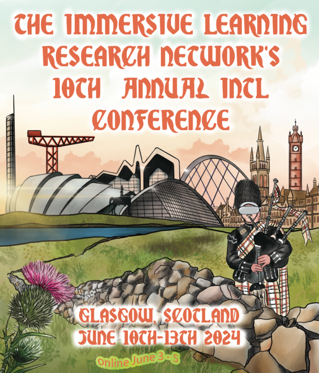 We are delighted to be part of the Local Organizing Committee of the @immersiveLRN #Conference 2024, which will take place online from the 3rd to the 5th of June, and in person from the 10th to the 13th of June at the @UofGlasgow, Scotland. Submit here: tinyurl.com/ilrn2024