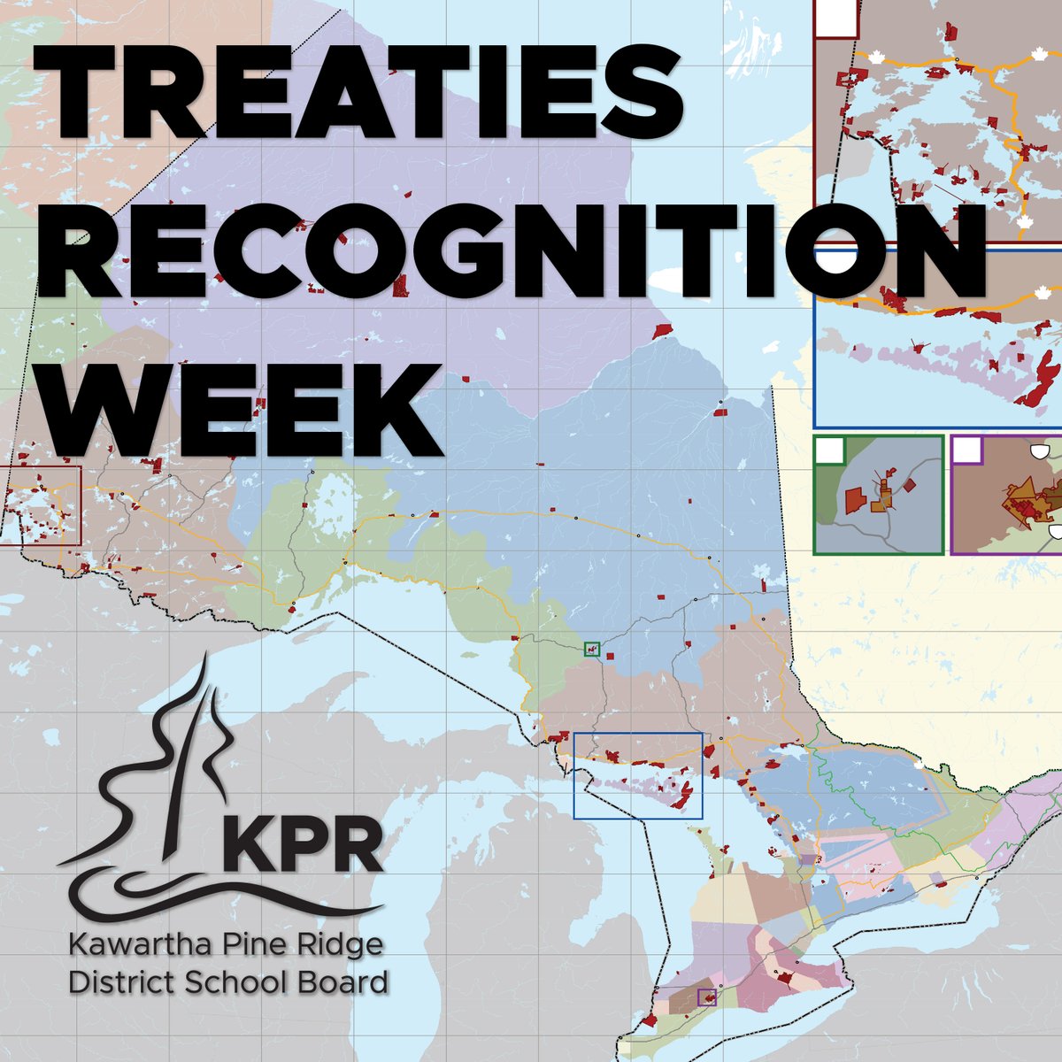 Today marks the start of Treaties Recognition Week! KPR schools are situated on land within the Williams Treaties of 1923, signed with the Mississauga &amp; Chippewa Nations. To learn more about the importance of treaty rights, relationships and more resources follow <a href="/KPRIndigenous/">KPRDSB Indigenous Ed. Dept</a>
