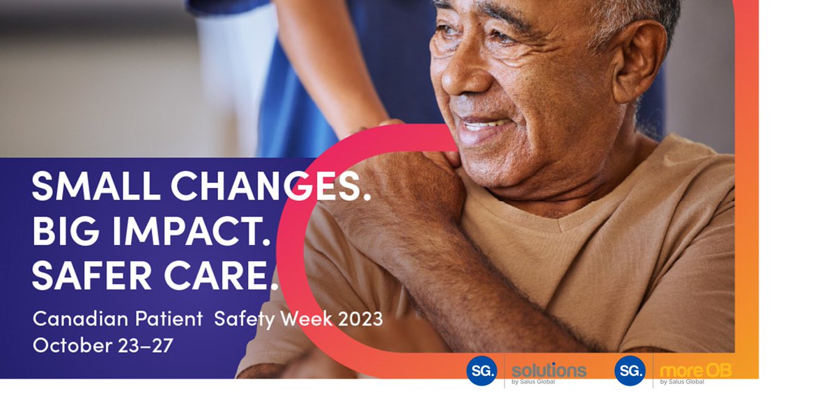 This #CPSW2023  , we join @HE_ES_Canada , in Small changes. Big impact.  Safer care.

Congrats to all #SGsolutions (#moreOB) teams on their commitment to #patientsafety, #safeOBcare.

#partnersforsafecare