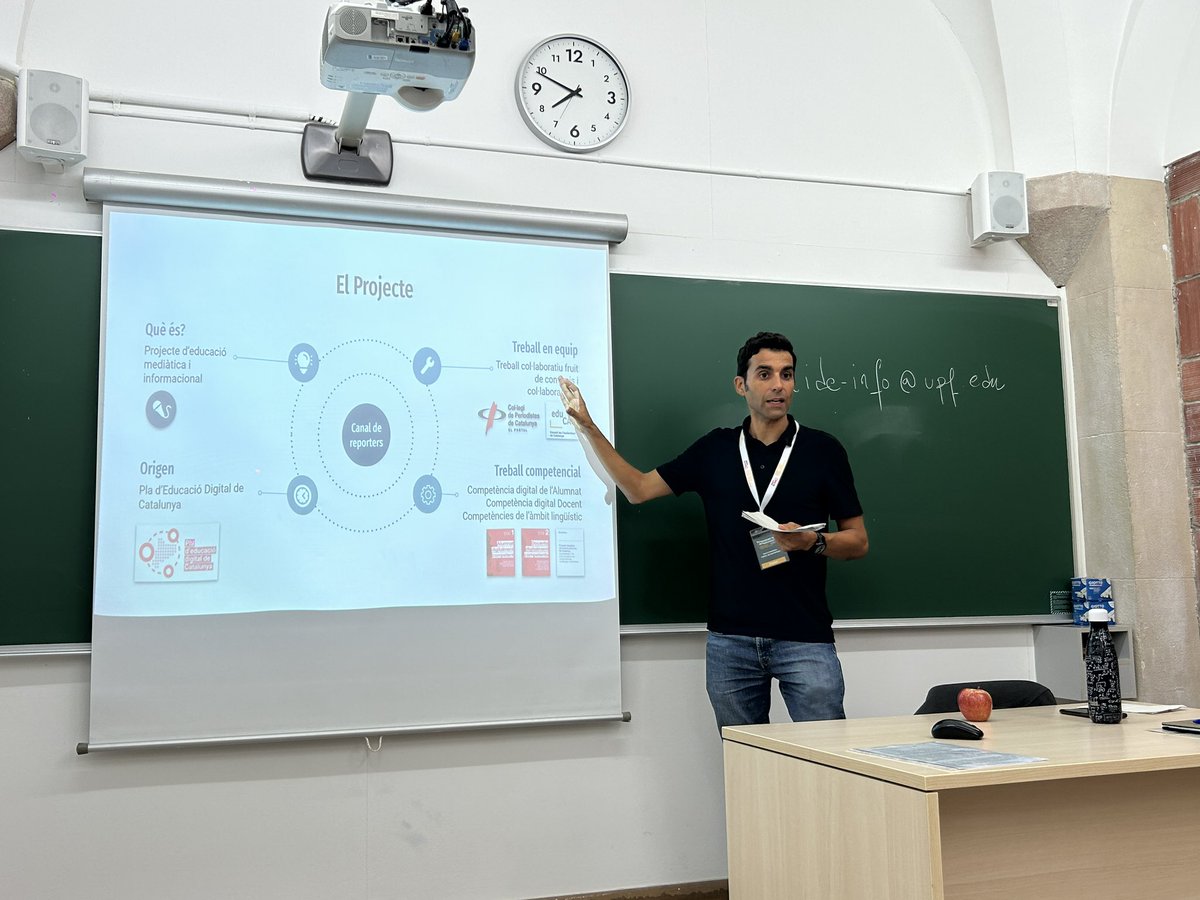 berta_farre's tweet photo. Molt interessant la jornada Desmuntant la desinformació. Des del Departament d’Educació en @salvicanadell ha presentat el projecte del Canal de Reporters https://t.co/reatMlAxVT que fomenta l’educació mediàtica i el pensament crític a les aules #LTCSummit @learntocheck https://t.co/iATQt30uGH