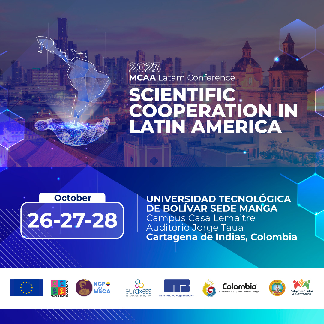 Viktoria Bodnarova (@viktoriabod13) on Twitter photo The wait time is OVER! #Colombia will be hosting the 3rd #MCAA #LATAM Conf in Cartagena and we couldn't be more excited! <a href="/Mariecurie_alum/">Marie Curie Alumni Association (MCAA)</a> #fellows from 5 #LAC chapters, <a href="/CCYK_COLOMBIA/">Colombia CCYK</a>, #MSCA NCPs, #researchers & other distinguished guests will be there!
bit.ly/MCAALATAM2023 The wait time is OVER! #Colombia will be hosting the 3rd #MCAA #LATAM Conf in Cartagena and we couldn't be more excited! <a href="/Mariecurie_alum/">Marie Curie Alumni Association (MCAA)</a> #fellows from 5 #LAC chapters, <a href="/CCYK_COLOMBIA/">Colombia CCYK</a>, #MSCA NCPs, #researchers & other distinguished guests will be there!
bit.ly/MCAALATAM2023