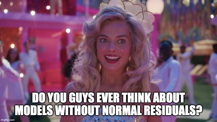 jebyrnes's tweet photo. It's time for generalized linear models! #statsmeme #barbiestatsmeme https://t.co/gMru6p4eL3
