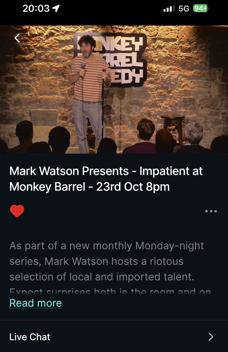 @watsoncomedian comedian kicks off the evening at #monkeybarrel via the lovely @nextupcomedy team ☺️💙👏🎭