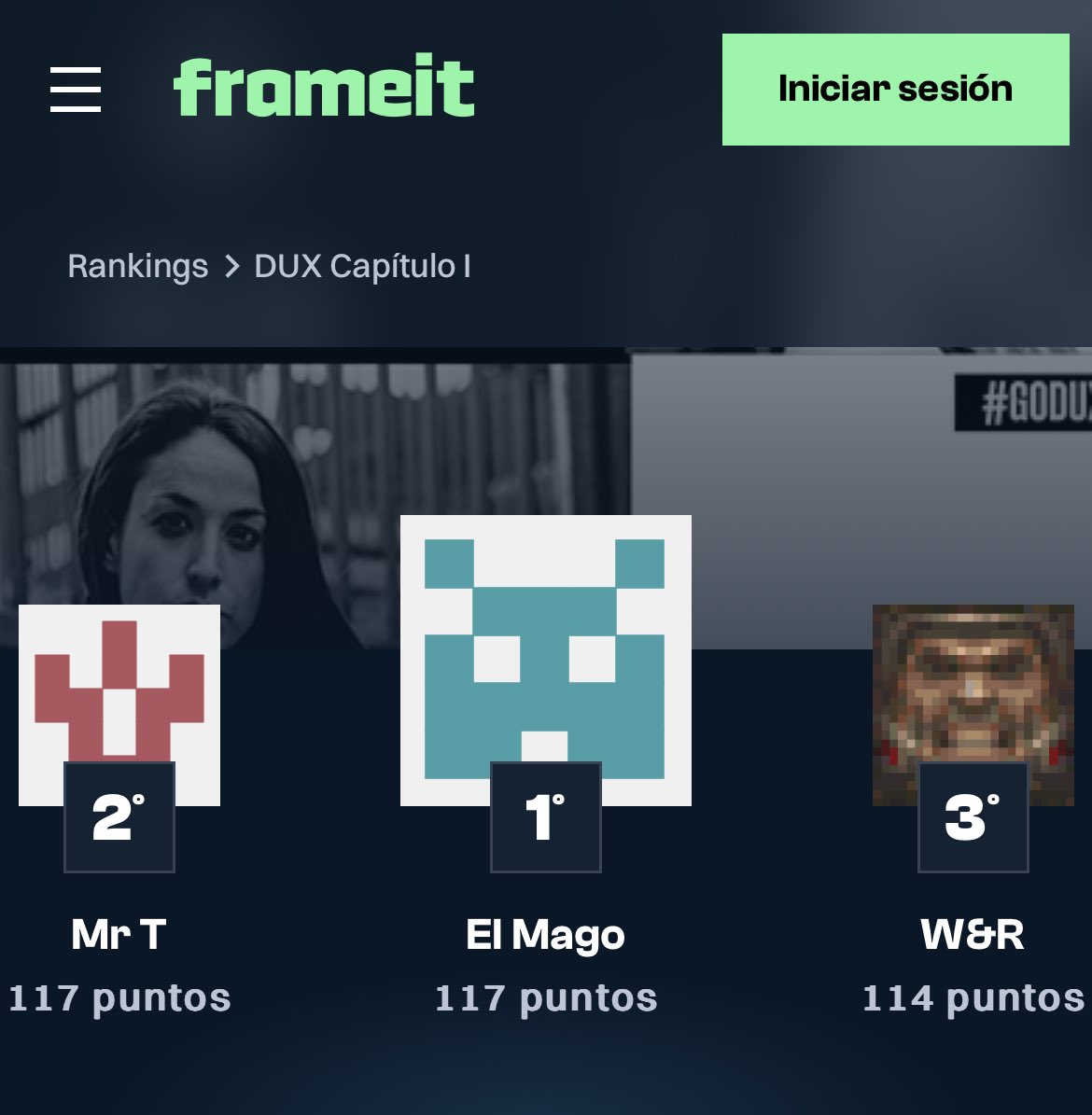 Overgie (@weareovergie) on Twitter photo Nuevo colíder en el ranking de <a href="/TeamDUXGaming/">DUX Gaming</a> en Frameit: El Mago. 🧙
🕹️La PS5 en disputa absoluta.
📅 Aún queda una semana.
Colecciona y suma aquí:
frameit.io/collection/dux… Nuevo colíder en el ranking de <a href="/TeamDUXGaming/">DUX Gaming</a> en Frameit: El Mago. 🧙
🕹️La PS5 en disputa absoluta.
📅 Aún queda una semana.
Colecciona y suma aquí:
frameit.io/collection/dux…