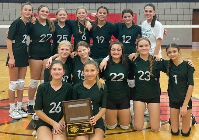 A HUGE CONGRATULATIONS to the 7th-grade volleyball team for capping off an undefeated regular season with a 1st-place finish in the MAC Middle School Volleyball Tournament! And congrats to the 8th-grade team for finishing runner-up in its MAC tournament! Go Colts!