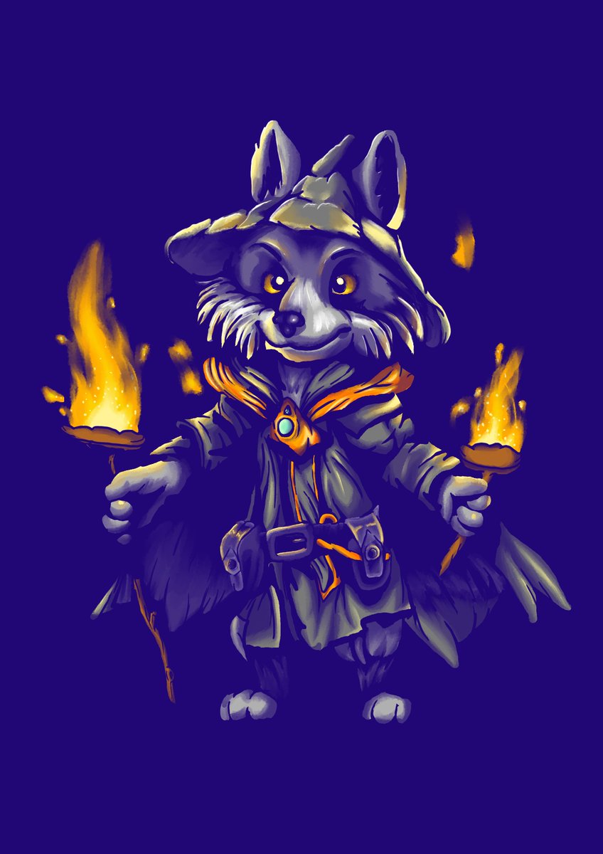 GridzillaTV's tweet image. Just finished a livestream ✨ Here's the artwork I've created – a Wizard Wolf! 🐺🧙
What do you think?

#twitch #artstream #liveart #illustration #art