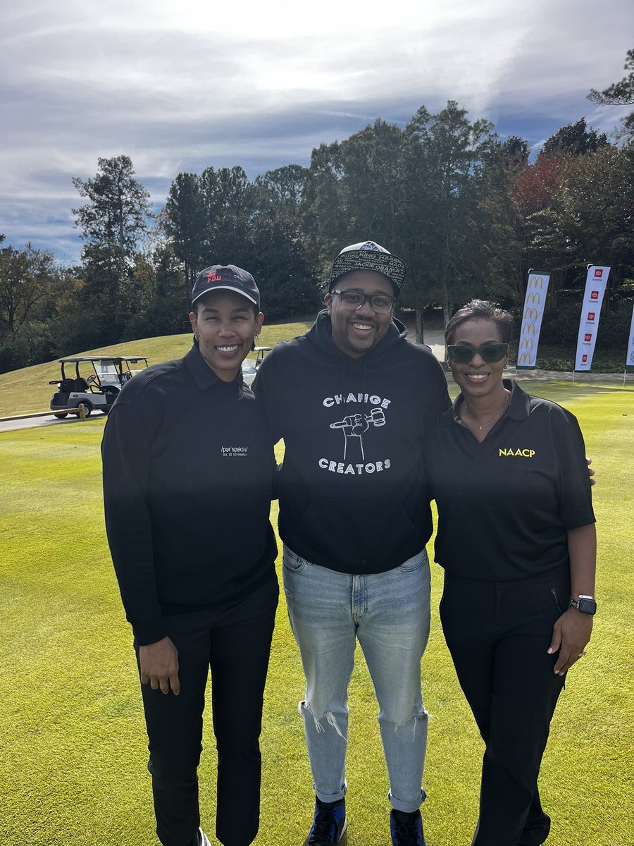 It was a great time on the green with the @NAACP for the Calvin Peete HBCU Golf Celebration #ThrivingTogether #NAACP #GeorgiaNAACP.