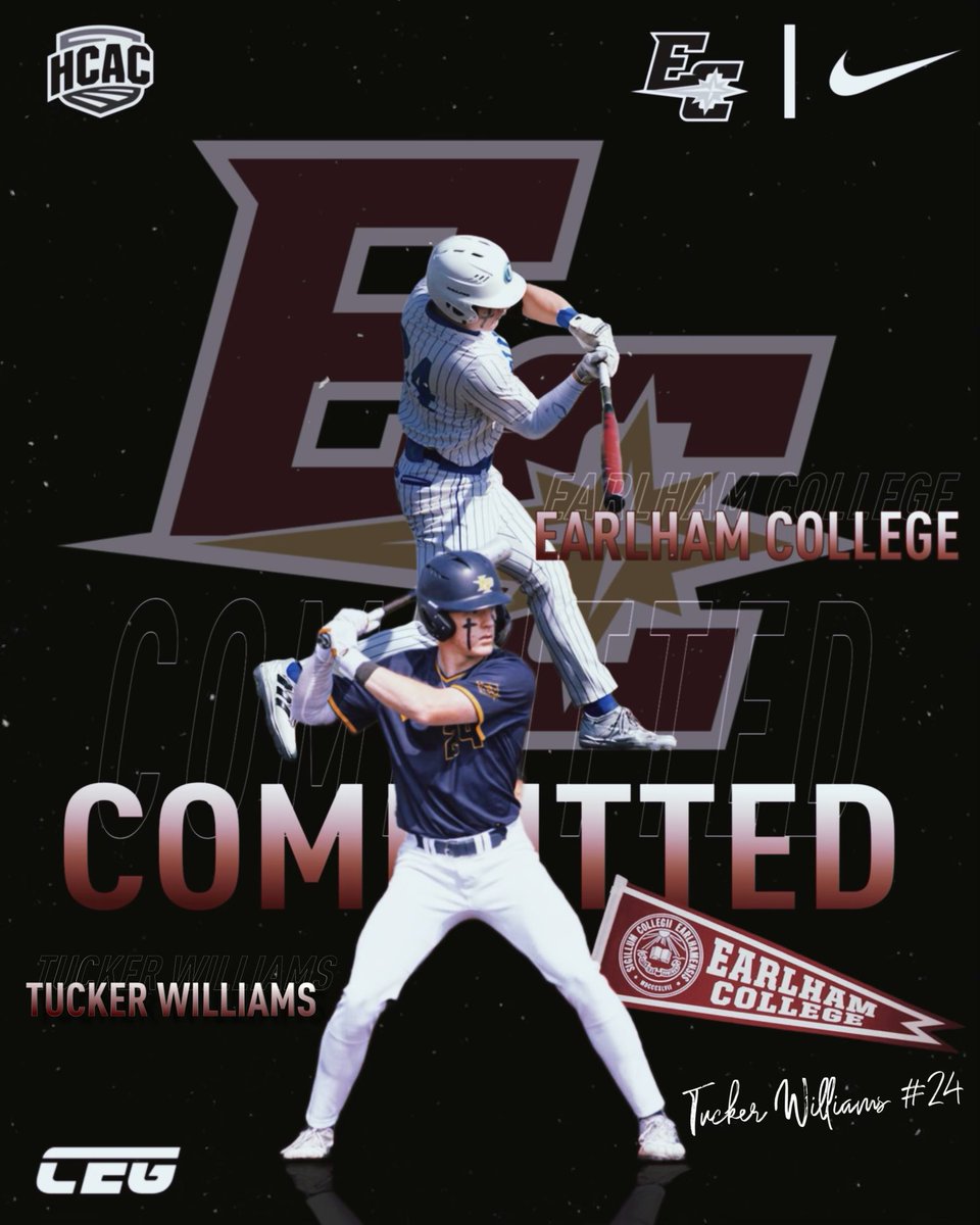 Excited to announce my commitment to Earlham College to continue my athletic and academic career! I want to thank God, my family, and all of my coaches and teammates who have helped me along the way! <a href="/EarlhamBaseball/">EarlhamBaseball</a> <a href="/BaseballGehs/">GEHS Baseball</a> <a href="/GEHSAthletics/">Gardner Edgerton Trailblazer Athletics</a>
