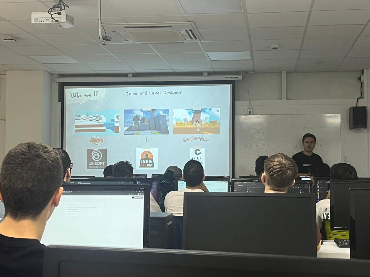 JTablesi's tweet photo. Today, I had the honour to teach a class about game design and Catography! Thank you @Daniel_IgDu and @ENTI_BCN for this opportunity. I also need to mention that the students were very respectful and kind. I really appreciate it! 🙏 https://t.co/tmkHuia48h