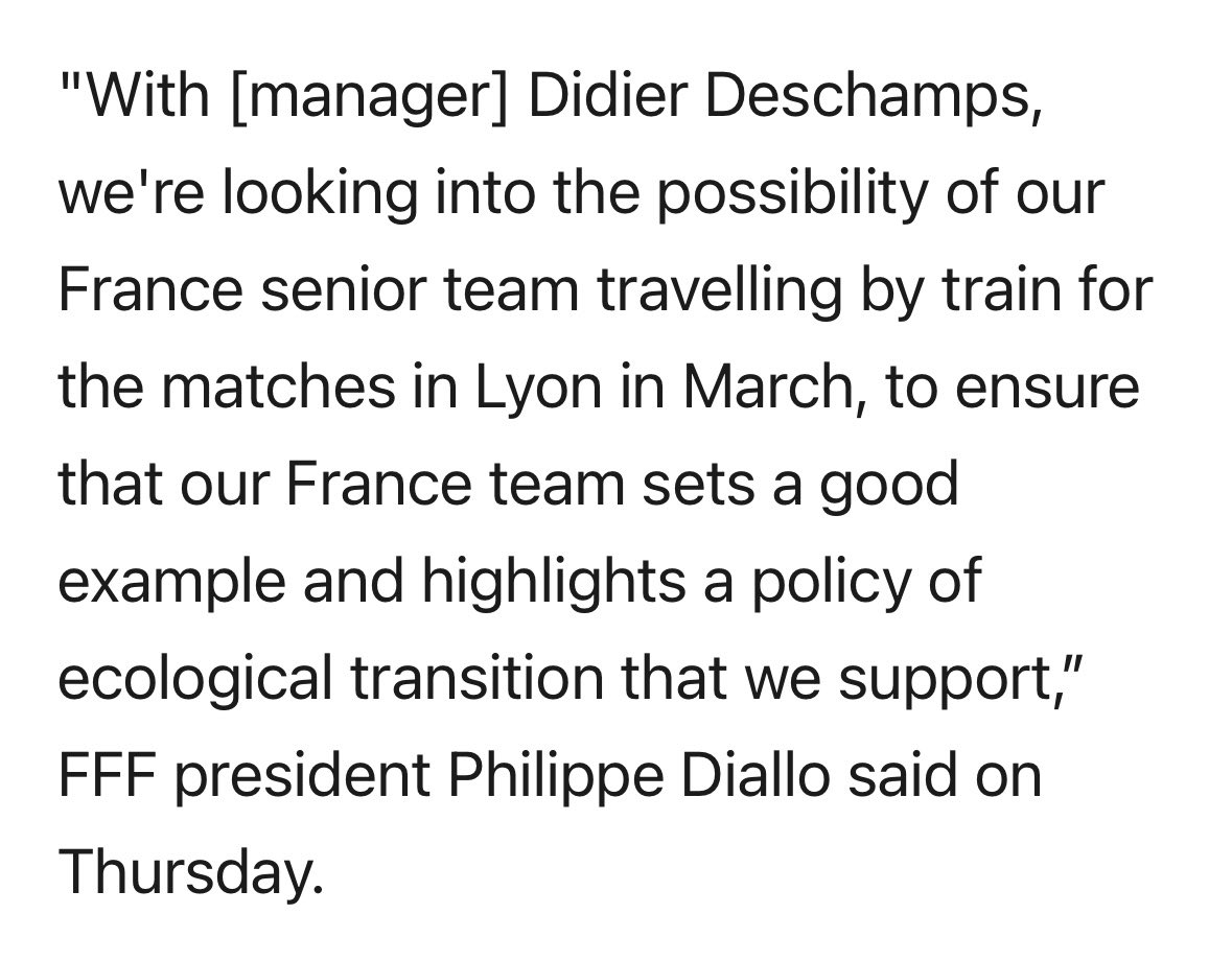 Kylian Mbappe and team will travel by train under new climate