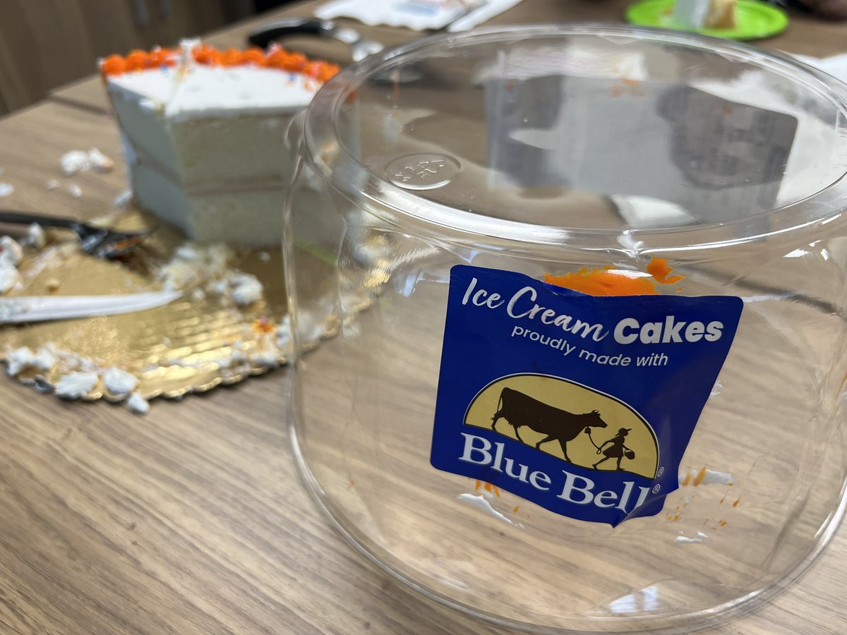 What the hell <a href="/ILoveBlueBell/">Blue Bell Ice Cream</a>?! How could you sell an “ice cream cake” that’s fake! For $26, I could have gotten a better tasting cake w/ a gallon of real Blue Bell ice cream! You ruined my co-worker’s birthday party, btw. #idontscreamforicecreamcake #ShameOnYou #BlueBell