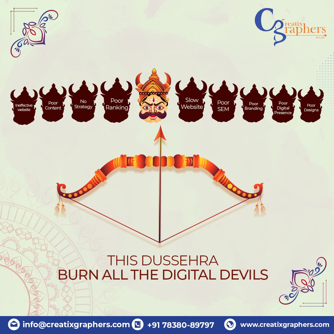 creatixgraphers's tweet photo. Wishing you all a very happy and prosperous Dussehra! Let  good triumph over evil in your life. 🙏🏹✨ #HappyDussehra #festivaloflights #dussehra #ravan #navratri #navratrispecial #creatixgrapherspvtltd #creatixgraphers #lordrama #ram #ayodhya #ramjanmabhoomi https://t.co/aMDqsLXyVd