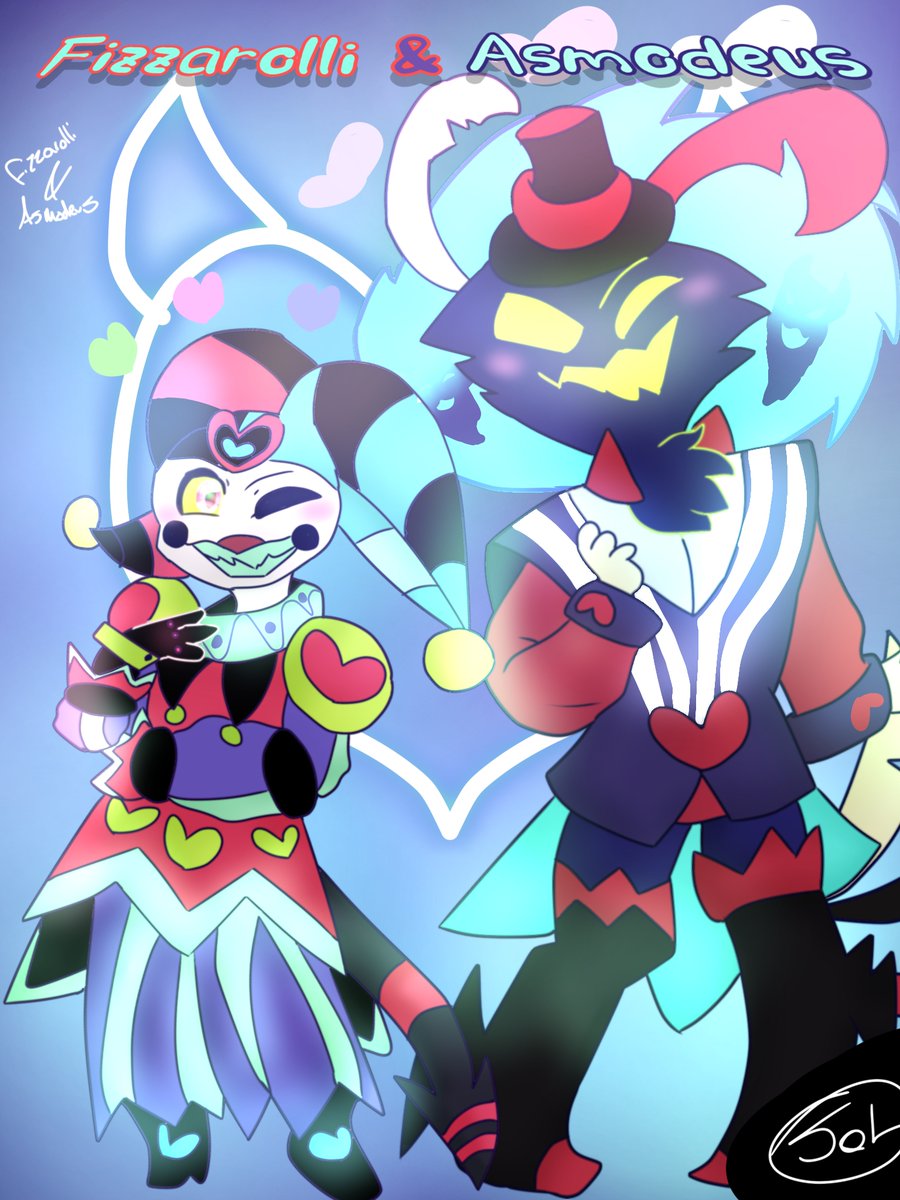 SpeedpaintBun's tweet photo. Here's the drawing!
I love these guys so much! =>w<=
#Fizzarolli #Fizzarozzie #fizzmodeus #Fizzy #HelluvaBoss #HelluvaBossFanart #Asmodeusb #cute #kawaii #adorable @VivziePop #heart #clown #bird #goat #bull #houseofasmodeus #art #ArtistOnTwitter #ArtistOnX #fanart https://t.co/cKzFEHcj5S